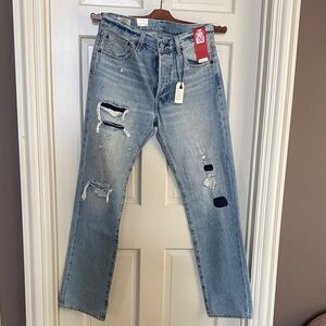 NWT Men's Levi’s 501 Distressed Denim Jeans, 150th Anniversary Pair — Sz 33x34